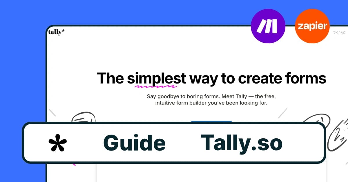 Step-by-step guide to track your Tally.so form submissions with PiMMs using Zapier