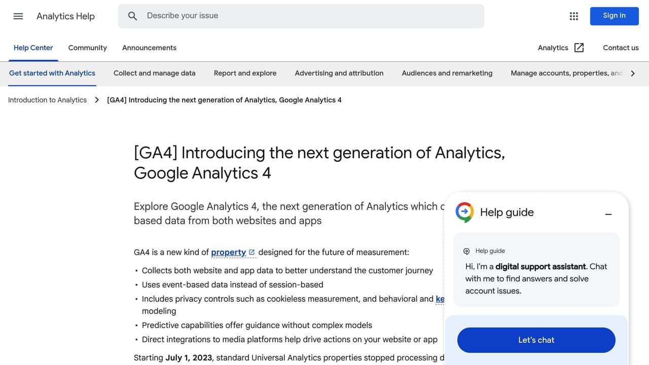 Google Analytics 4