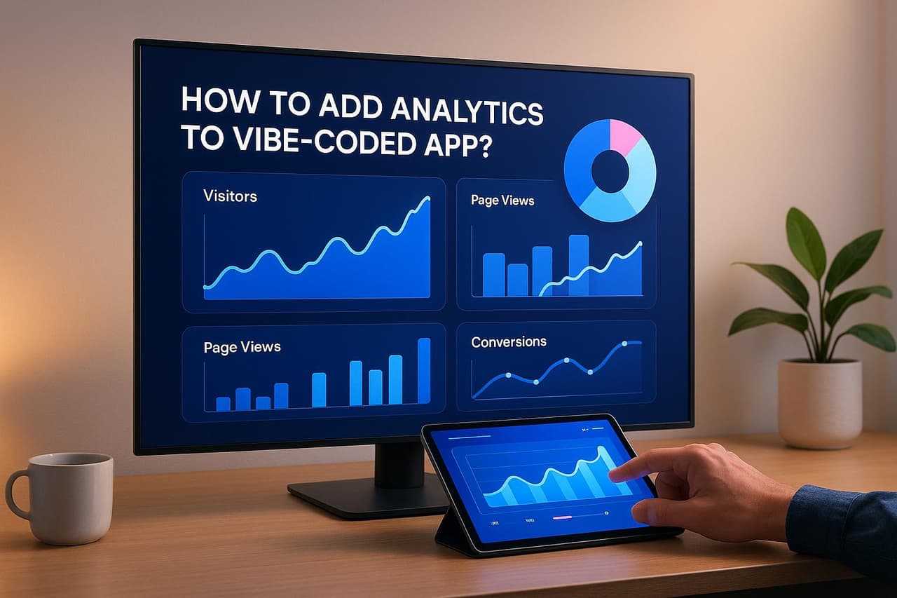 How to add analytics to vibe-coded app?